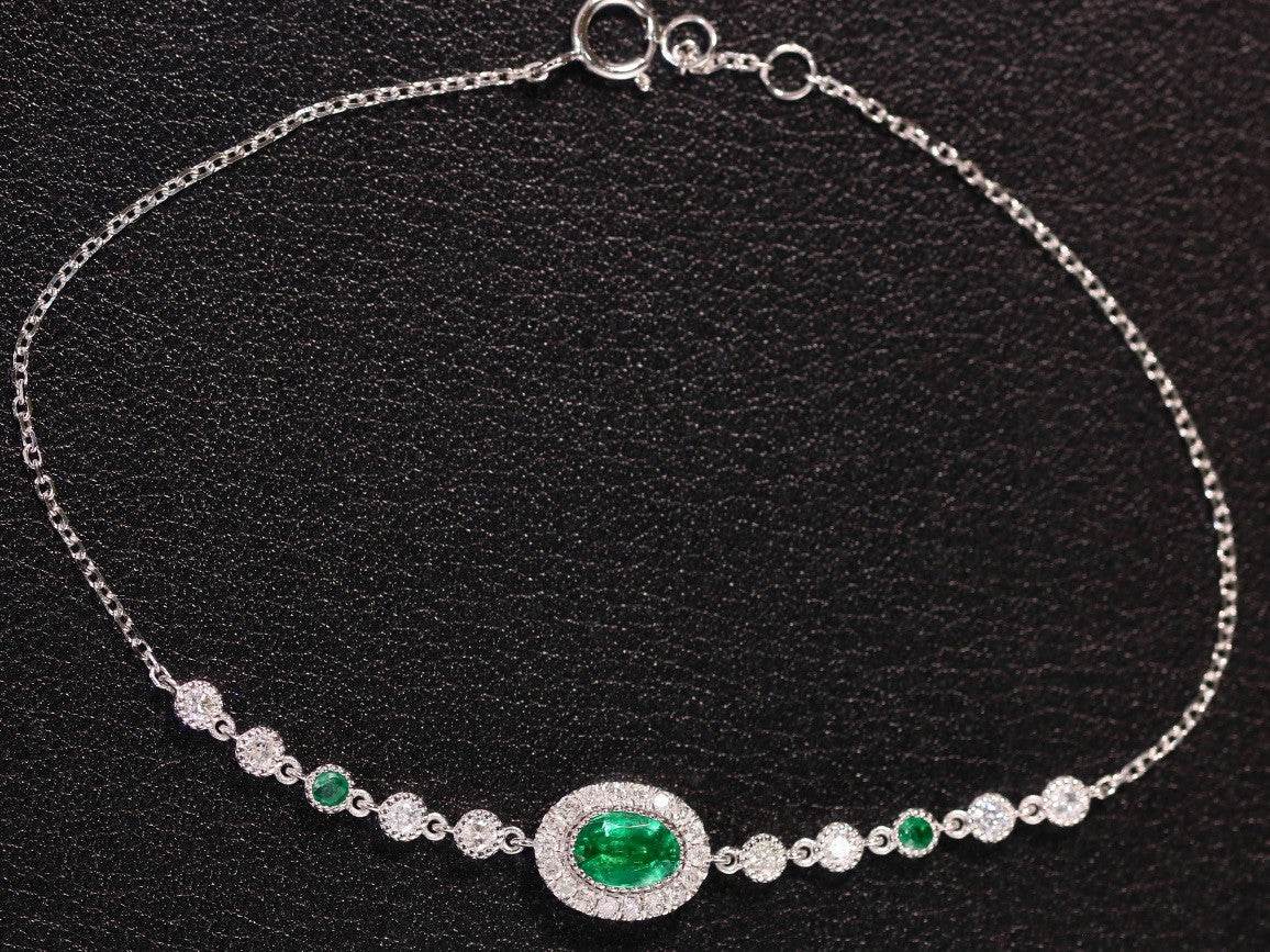 50% Off Distinguished ladies Natura Emerald Bracelet - High Class Statement ladies bracelet Distinguished Fine Apparel Emerald bracelet