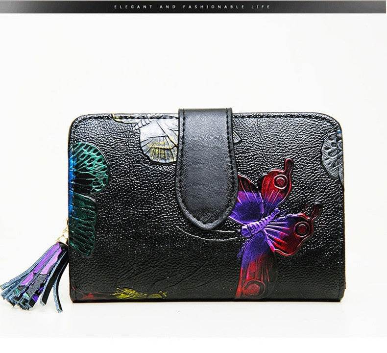 Roses For My Lady, Leather Wallet Short, Beautiful ladys accessorys Distinguished Fine Apparel