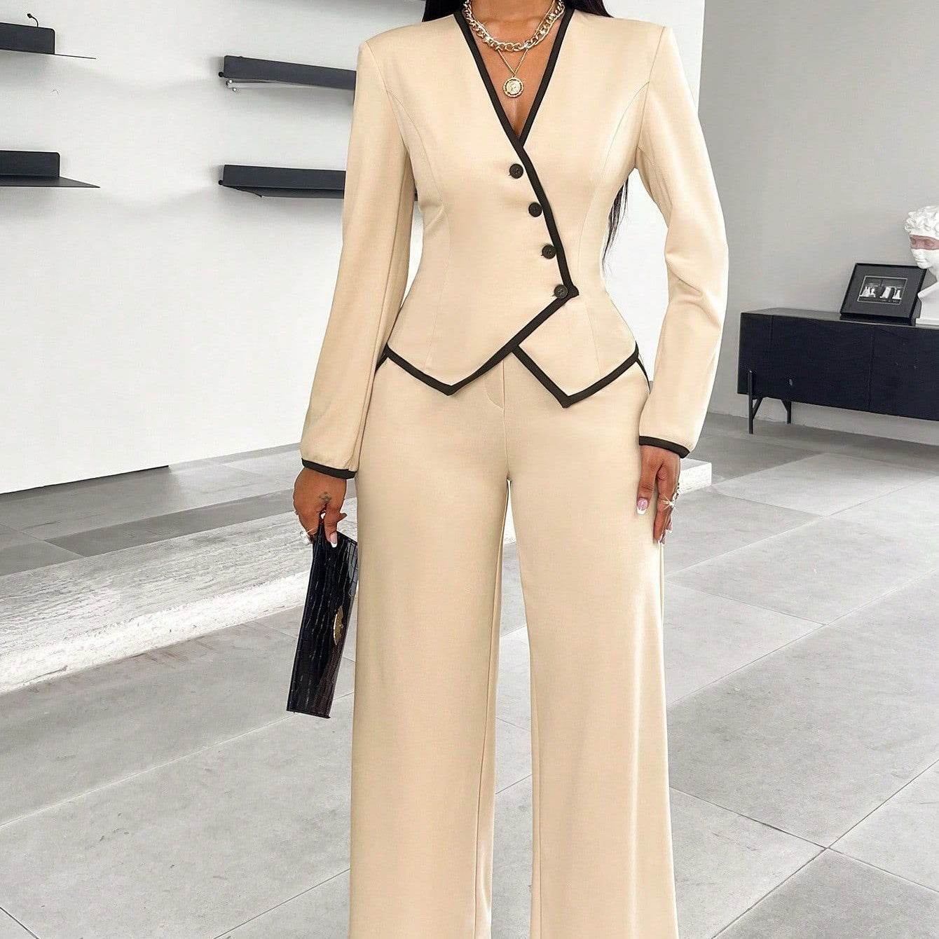 Ladies Single-breasted Professional Suit - Formal and Business Wear ladys suit Distinguished Fine Apparel