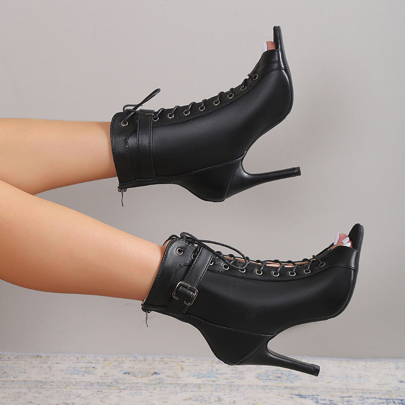 Women's Peep Toe High Heel Pumps ladys shoes Distinguished Fine Apparel