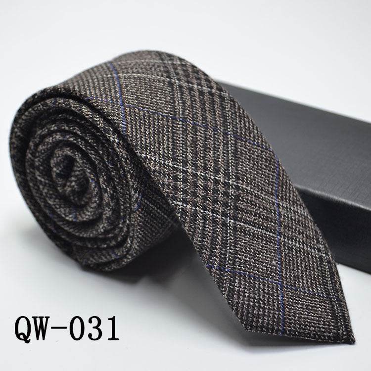 Mens Tie Super Narrow Wool-like Elegant Business Wear - Distinguished Fine Men's & Women's Apparel