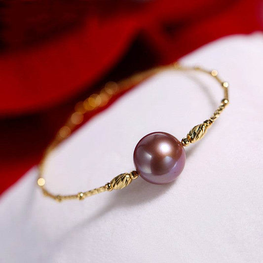 50% Off Distinguished ladies Fine Quality Purple Freshwater Symphony Pearl Bracelet Ladies Bracelet Distinguished Fine Apparel