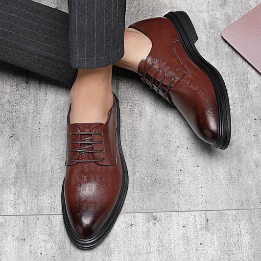 Gent's Business Formal Wear Leather Shoes Breathable gents shoes Distinguished Fine Apparel