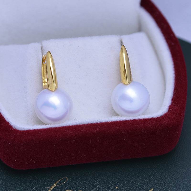 Elegant Geometric Pearl Earrings – Simple & Sophisticated Women’s Fashion ladys earrings Distinguished Fine Apparel