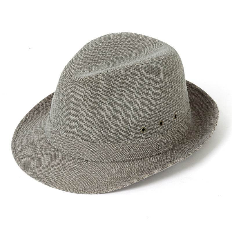 Distinguished Gentleman's Fine Fedora - Thickened Quality mens hats Distinguished Fine Apparel Hemp Light Gray 57CM