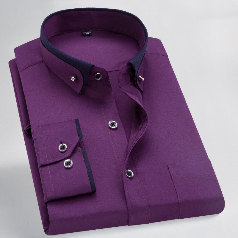 Men's Stretch Shirt, Formal, Business, Casual, Men's Shirts Distinguished Fine Apparel 16725style 38