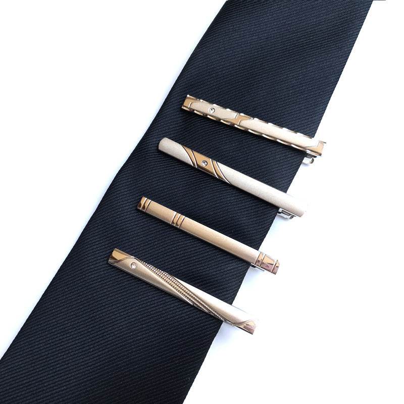 Formal silver Men's Gold Business Tie Clips gents accessorys Distinguished Fine Apparel