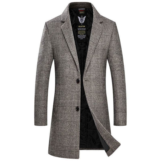 Distinguished Gentlemen's Heavy Woolen Overcoat gents jacket Distinguished Fine Apparel