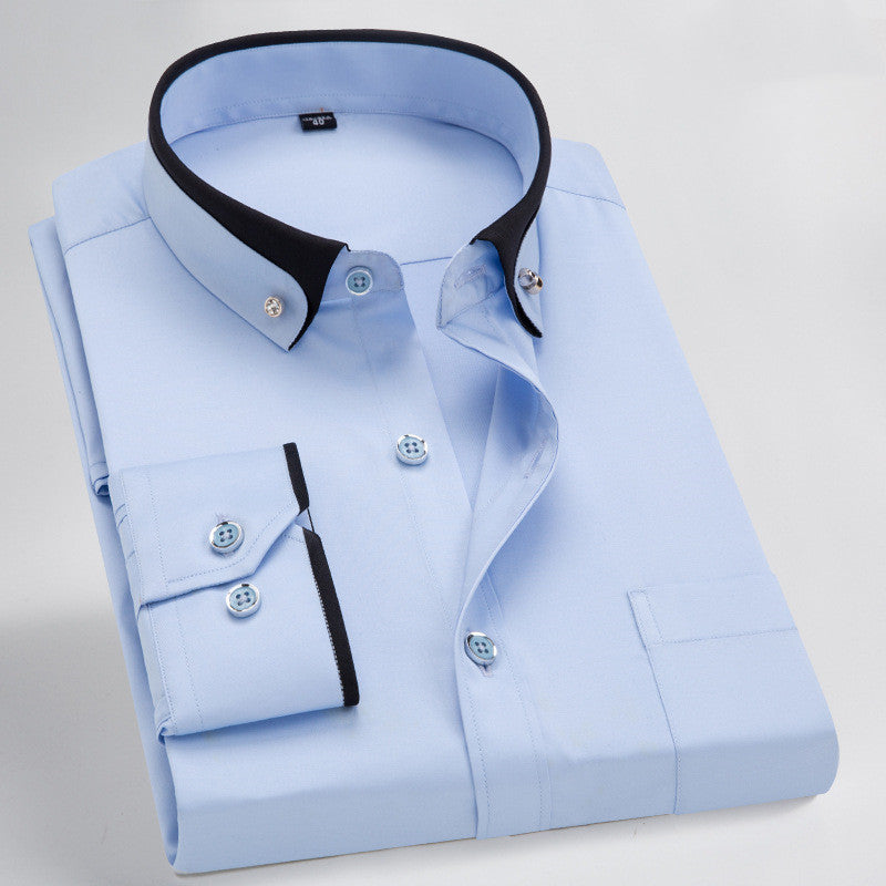 Men's Stretch Shirt, Formal, Business, Casual, Men's Shirts Distinguished Fine Apparel 16723style 38