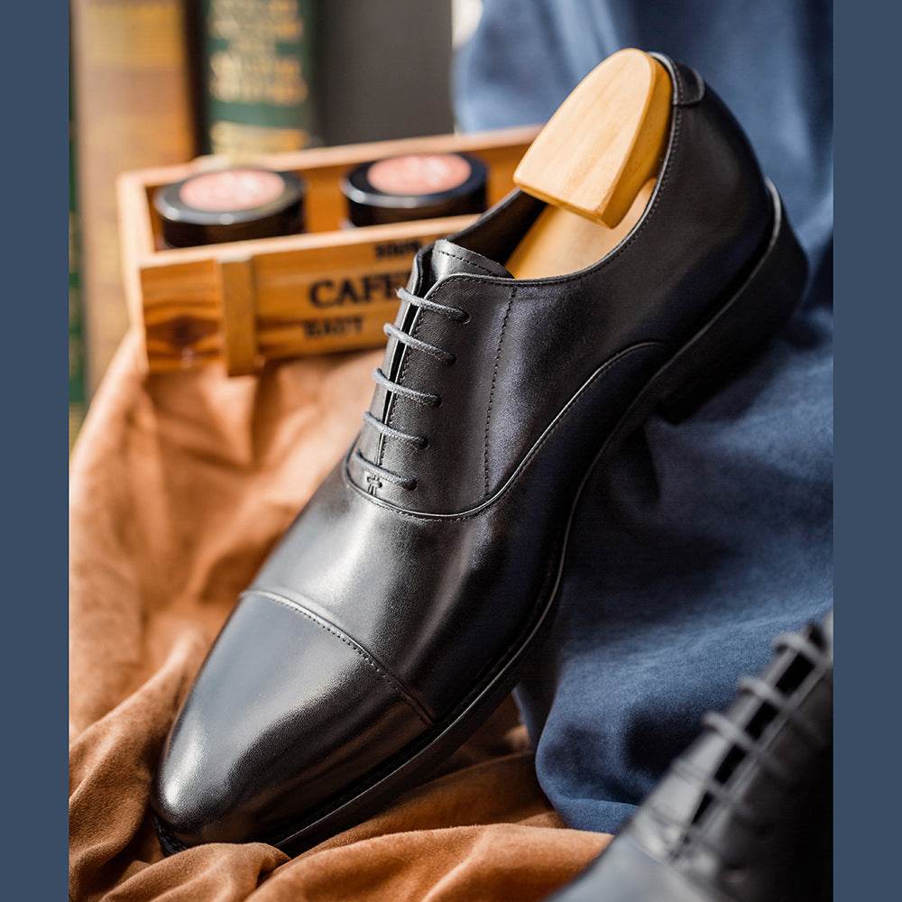 Genuine Leather Shoes Light Weight Men's Dress Shoes gents shoes Distinguished Fine Apparel