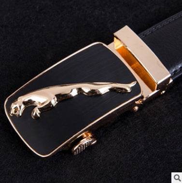 Men's Professional Business leather belt With automatic buckle formal wear Distinguished Fine Apparel 26 110 130cm