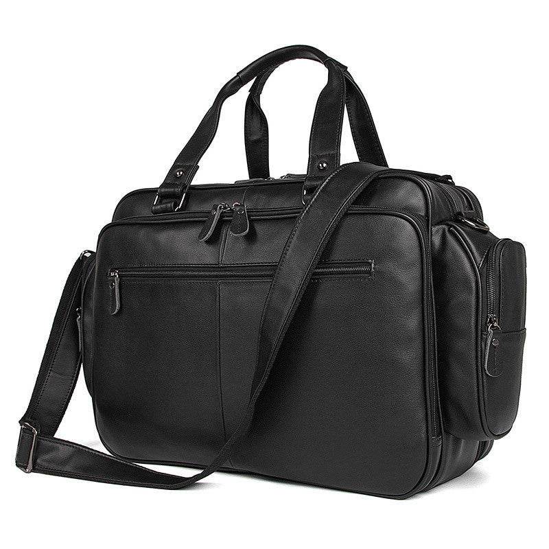 Gentlemen's Quality Genuine Leather bag - Large Capacity Professional gents bag Distinguished Fine Apparel