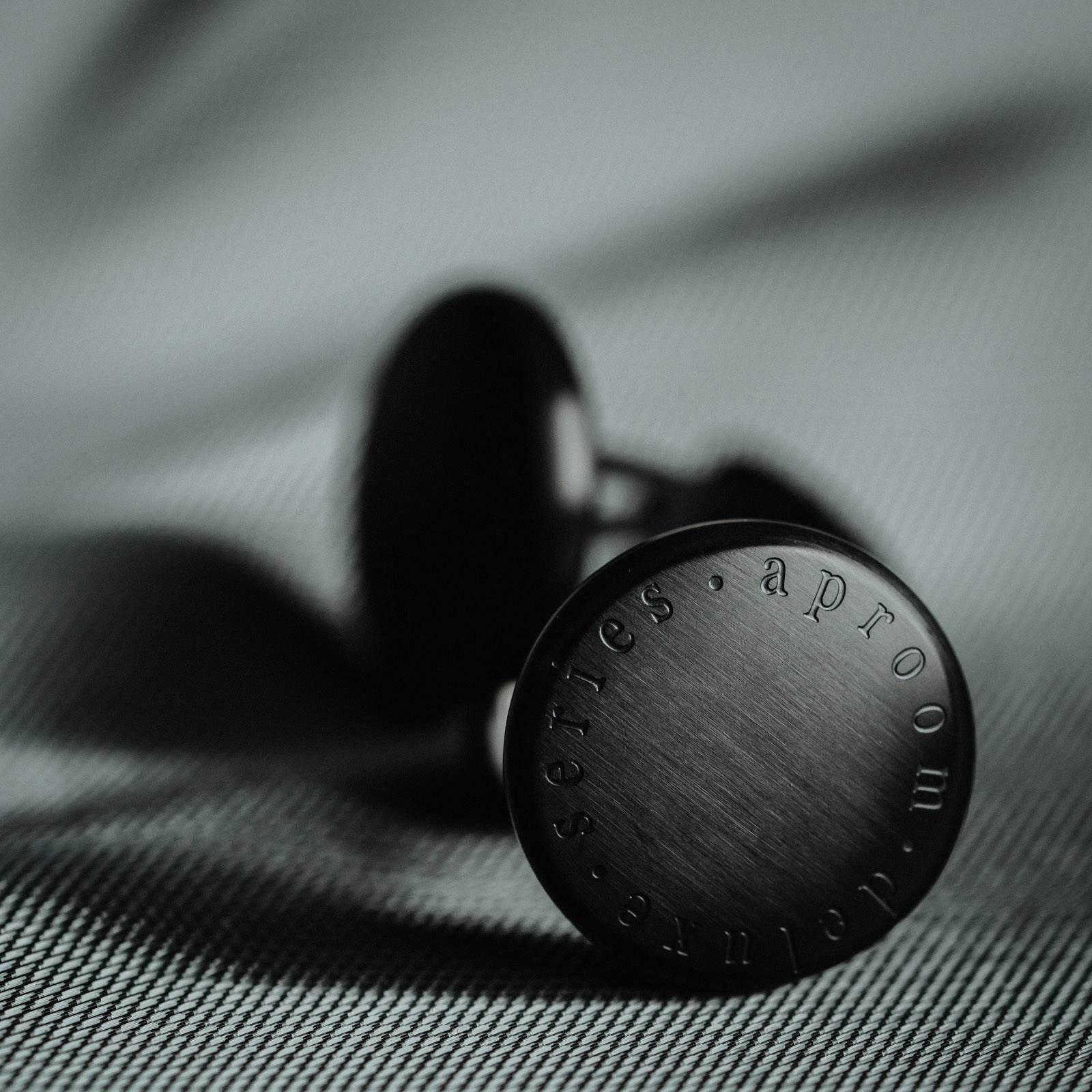 Cufflinks Men's Business Luxury - solid Simple Black gents accessorys Distinguished Fine Apparel