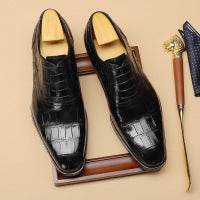 Gentlemen's Quality Handmade Leather Shoes - Formal Wear formal wear Distinguished Fine Apparel Black 46