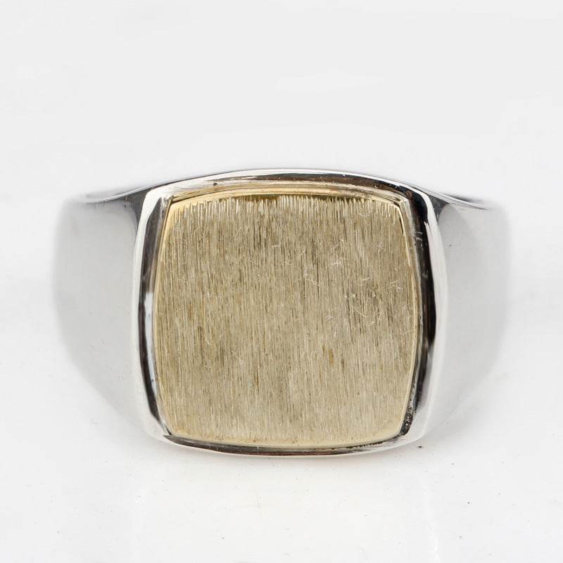 20% Off Minimalist Brushed Gold Mens Ring – Timeless European & Middle Eastern Style gents accessorys Distinguished Fine Apparel