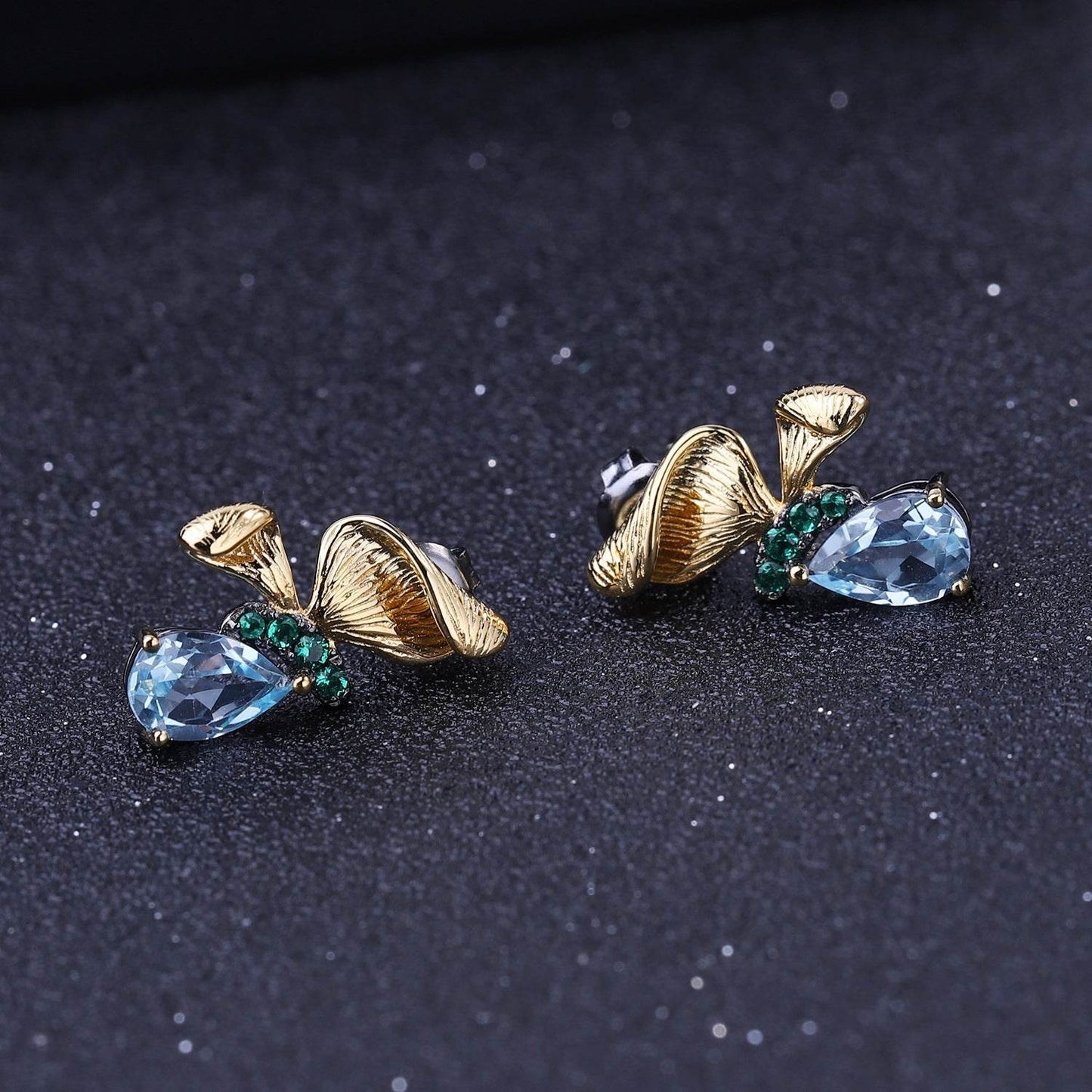 Simple Temperament 925 Silver Natural Topaz Earrings – Refined Minimalist Gemstone Elegance ladys earrings Distinguished Fine Apparel