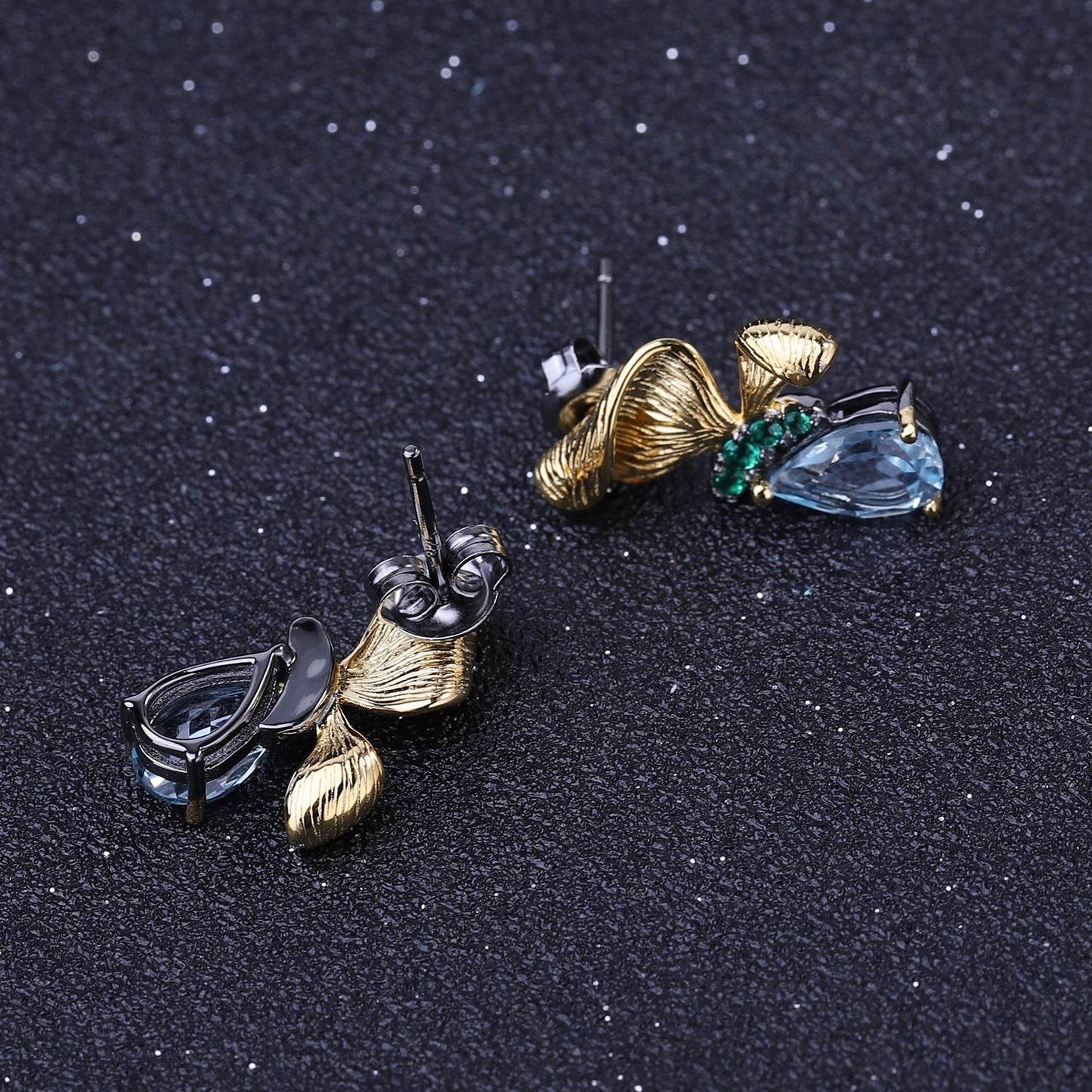 Simple Temperament 925 Silver Natural Topaz Earrings – Refined Minimalist Gemstone Elegance ladys earrings Distinguished Fine Apparel