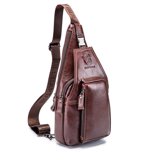Gentlemen's Distinguished Leather Chest Bag - Functional Quality gents bag Distinguished Fine Apparel