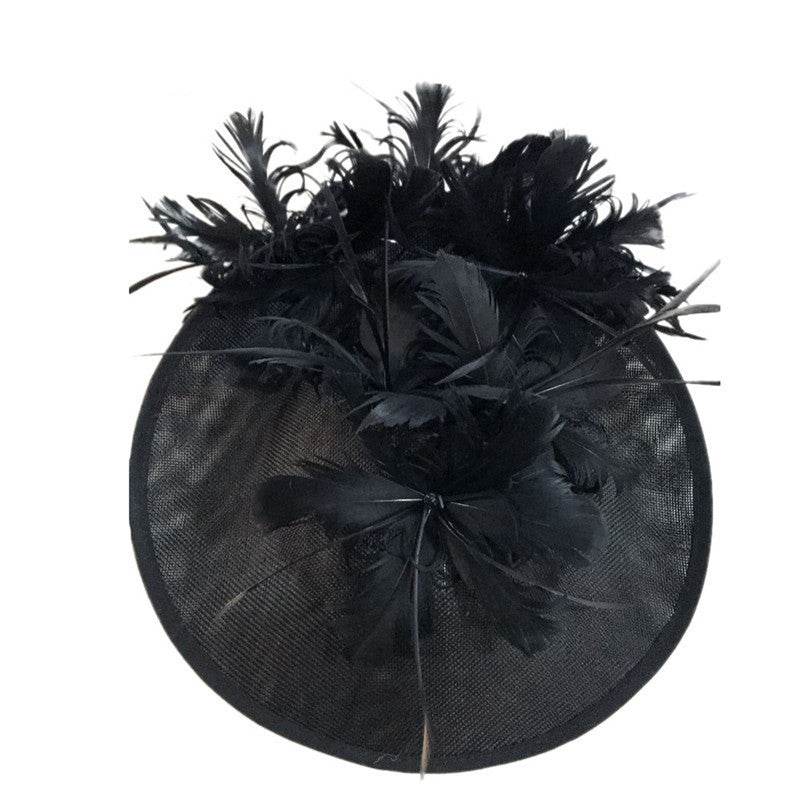 Horse Racing Festival Fashion High-End Top Hat - Aristocratic Ladies Hair Accessories ladys hats Distinguished Fine Apparel Black