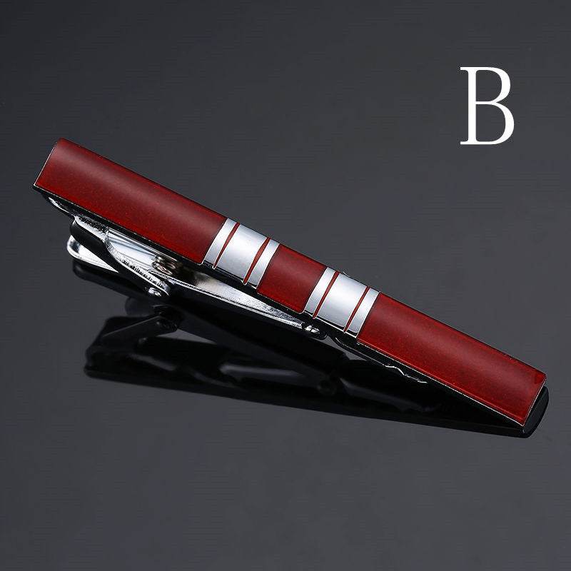 Bronze Polished Patterned Tie Clips, Business Men's and Gentlemen's Tie Clips gents accessorys Distinguished Fine Apparel B style