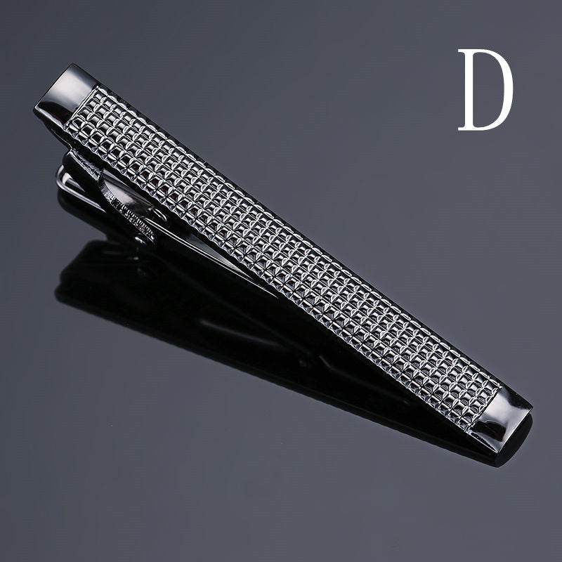 Bronze Polished Patterned Tie Clips, Business Men's and Gentlemen's Tie Clips gents accessorys Distinguished Fine Apparel D style