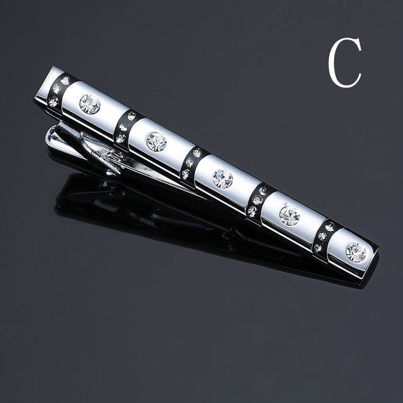 Bronze Polished Patterned Tie Clips, Business Men's and Gentlemen's Tie Clips gents accessorys Distinguished Fine Apparel C style