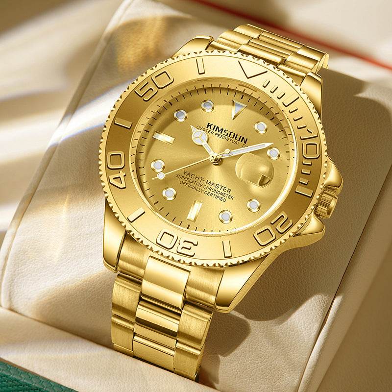 Gentleman's Fine Quality Luminous Waterproof Quartz Watch gents watches Distinguished Fine Apparel