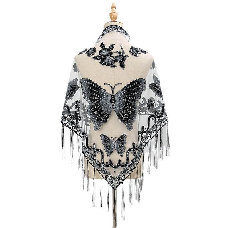 Absolutely Gorgeous Lace Triangle Lady's Scarf ladys skafs Distinguished Fine Apparel