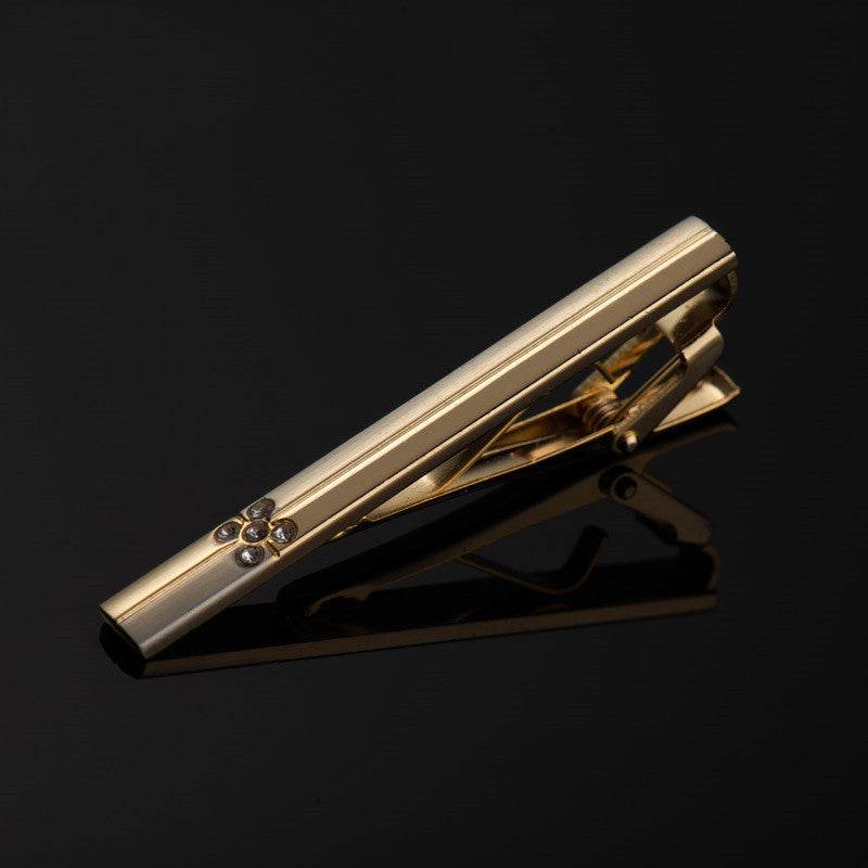 Men's Gold Business Tie Clip gents accessorys Distinguished Fine Apparel 4style