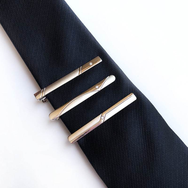 Formal silver Men's Gold Business Tie Clips gents accessorys Distinguished Fine Apparel