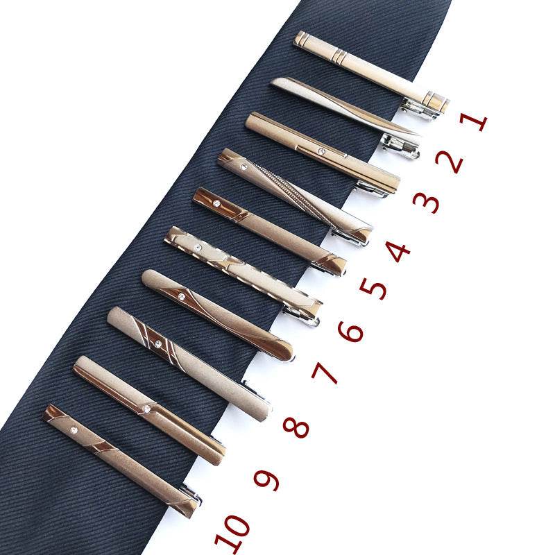Formal silver Men's Gold Business Tie Clips gents accessorys Distinguished Fine Apparel