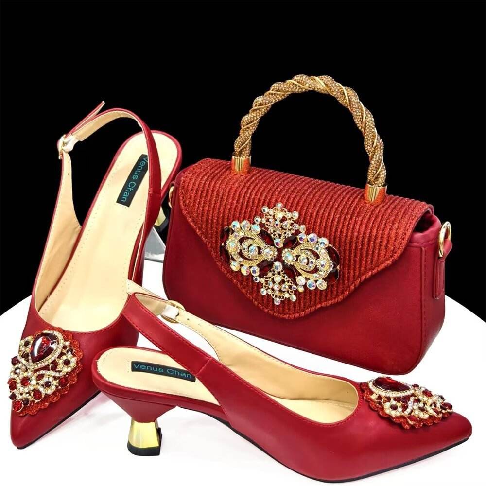 French Chic Sling-back Heels & Bag Set – Pointed Toe Elegance for Everyday Style ladys foot wear Distinguished Fine Apparel