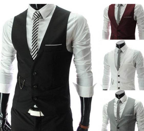 Men's Distinguished Formal Business Suit Vest mens vest Distinguished Fine Apparel