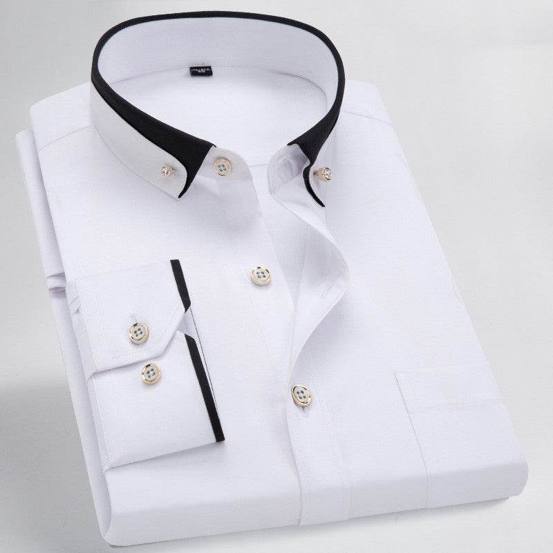 Stretch Shirt for Men - Formal, Business, and Casual Wear Men's Shirts Distinguished Fine Apparel 16728style 38