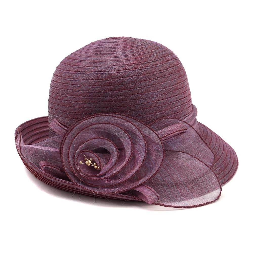 Ladies Fine Head Wear - Daily Sun Hat ladys hats Distinguished Fine Apparel Purple