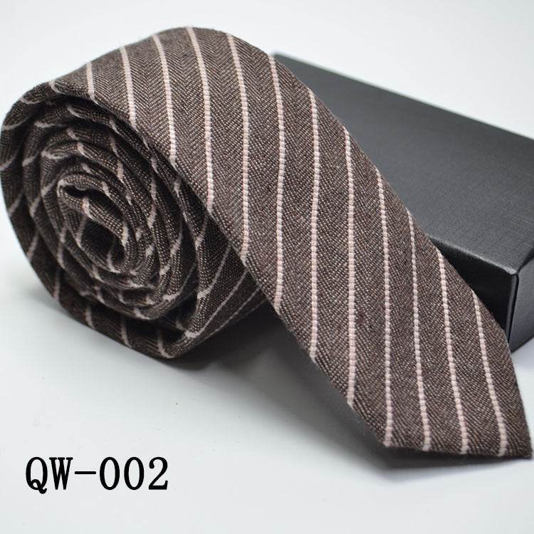 Mens Tie Super Narrow Wool-like Elegant Business Wear gent's ties Distinguished Fine Apparel QW002
