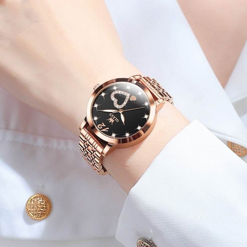 Beautiful Fashion Waterproof Quartz Watch – Timeless Elegance, Everyday Durability ladys watch Distinguished Fine Apparel