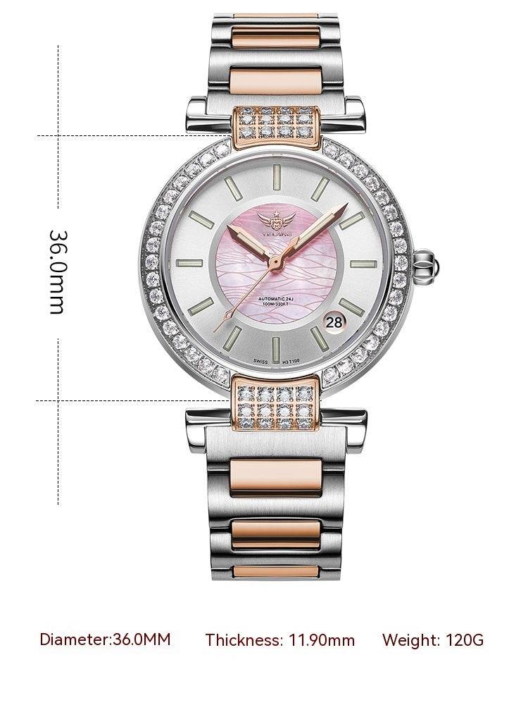 40% Off Elegant Distinctive Taste - Women's Full Automatic Waterproof Mechanical Timepiece ladys watch Distinguished Fine Apparel