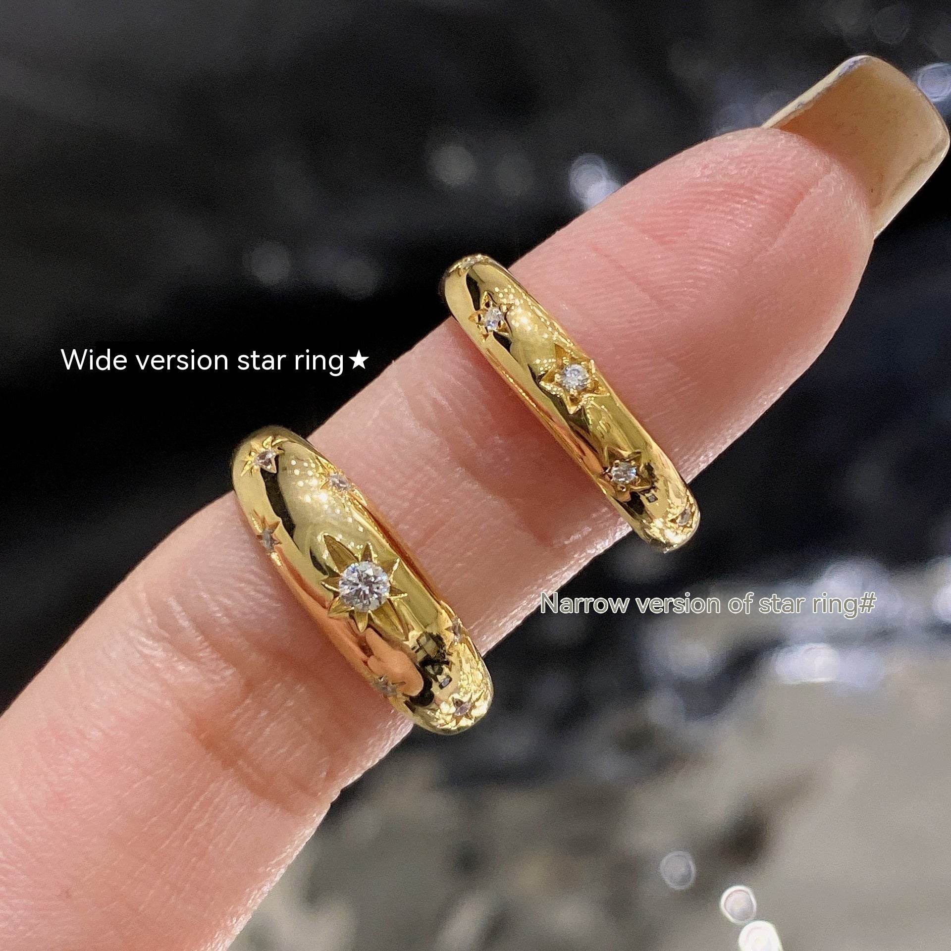 Fashion Eight Stars 925 Sterling Silver Couple's Ring ladys ring Distinguished Fine Apparel