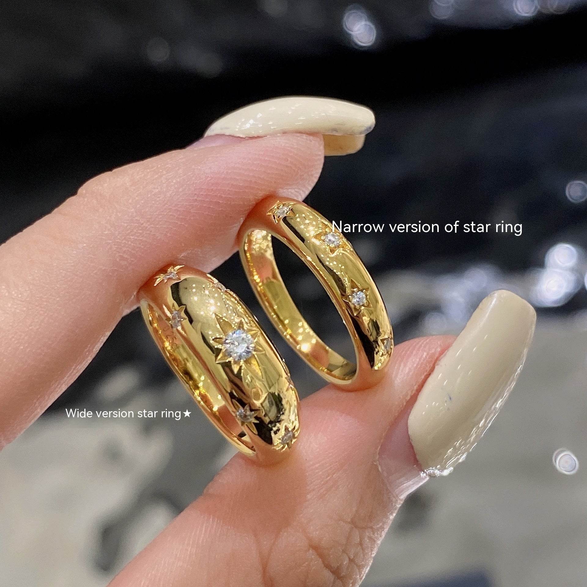 Fashion Eight Stars 925 Sterling Silver Couple's Ring ladys ring Distinguished Fine Apparel