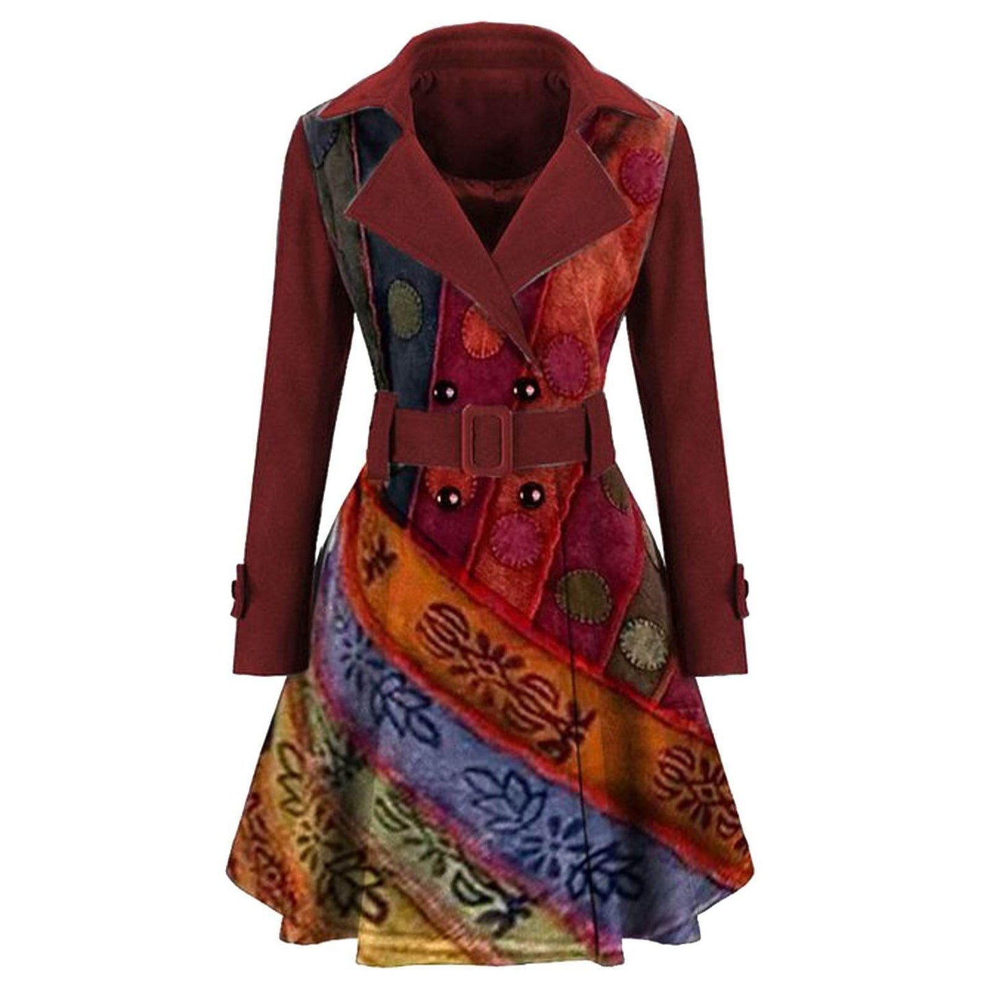Eccentric Women's Winter Coat - Woolen Stylish and Modern dresses Distinguished Fine Apparel