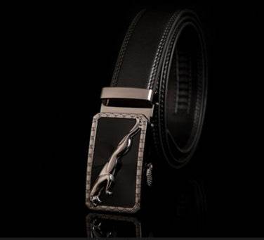 Men's Professional Business leather belt With automatic buckle formal wear Distinguished Fine Apparel 10 110 130cm