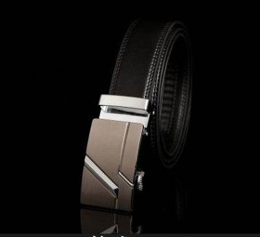 Men's Professional Business leather belt With automatic buckle 1 / 110 130cm 10 / 110 130cm