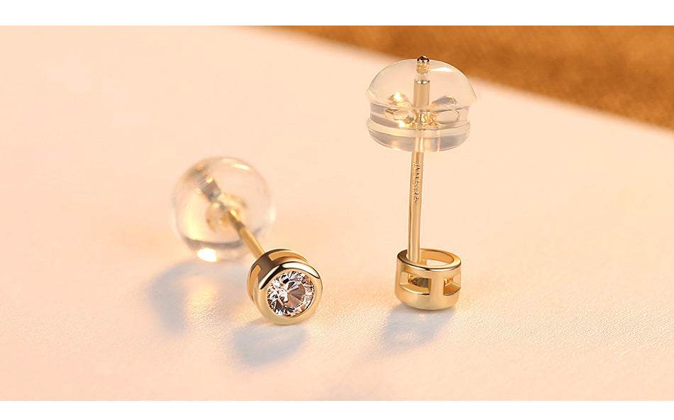 Wild 14K Gold Zircon Earrings – Bold Glamour Meets Everyday Luxury ladys earrings Distinguished Fine Apparel