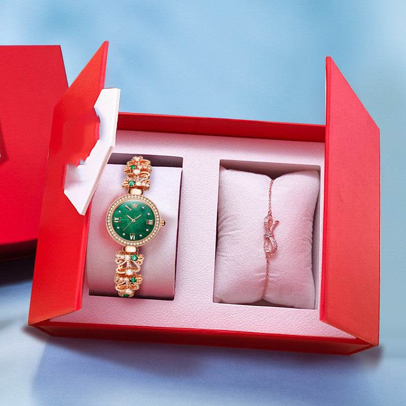 Women’s Premium Luxury Waterproof Bracelet Timepiece – Elegant, Durable, Timeless. ladys watch Distinguished Fine Apparel Green