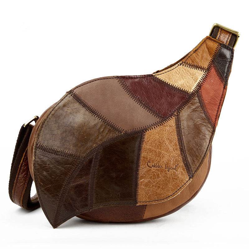 Eccentric Distinguished ladies Leather bag - straddle leaf Cross Body Styling gents accessorys Distinguished Fine Apparel