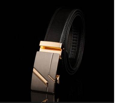 Men's Professional Business leather belt With automatic buckle 1 / 110 130cm 10 / 110 130cm