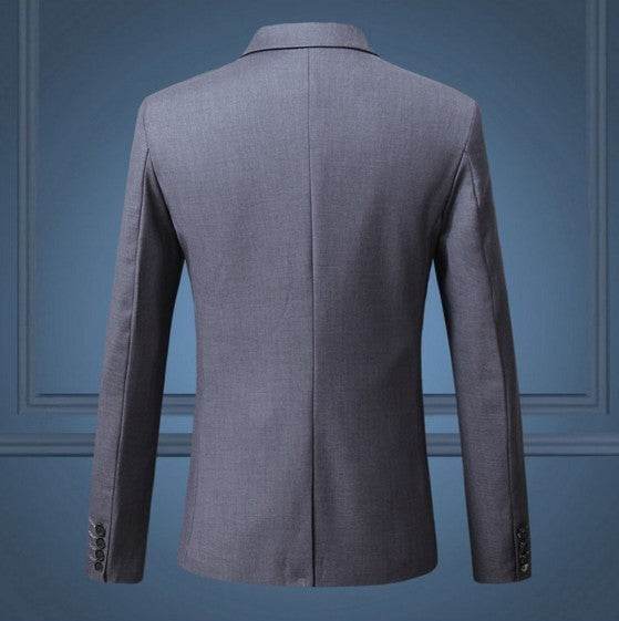 Spring And Autumn Solid Color Casual One Button Gents Coat gents jacket Distinguished Fine Apparel