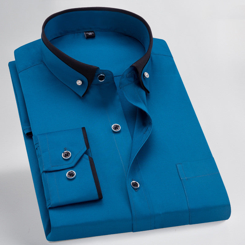 Men's Stretch Shirt, Formal, Business, Casual, Men's Shirts Distinguished Fine Apparel 16722style 38