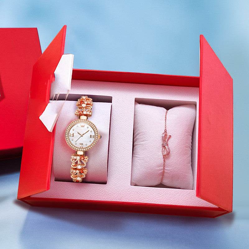 Women’s Premium Luxury Waterproof Bracelet Timepiece – Elegant, Durable, Timeless. ladys watch Distinguished Fine Apparel Rose gold white